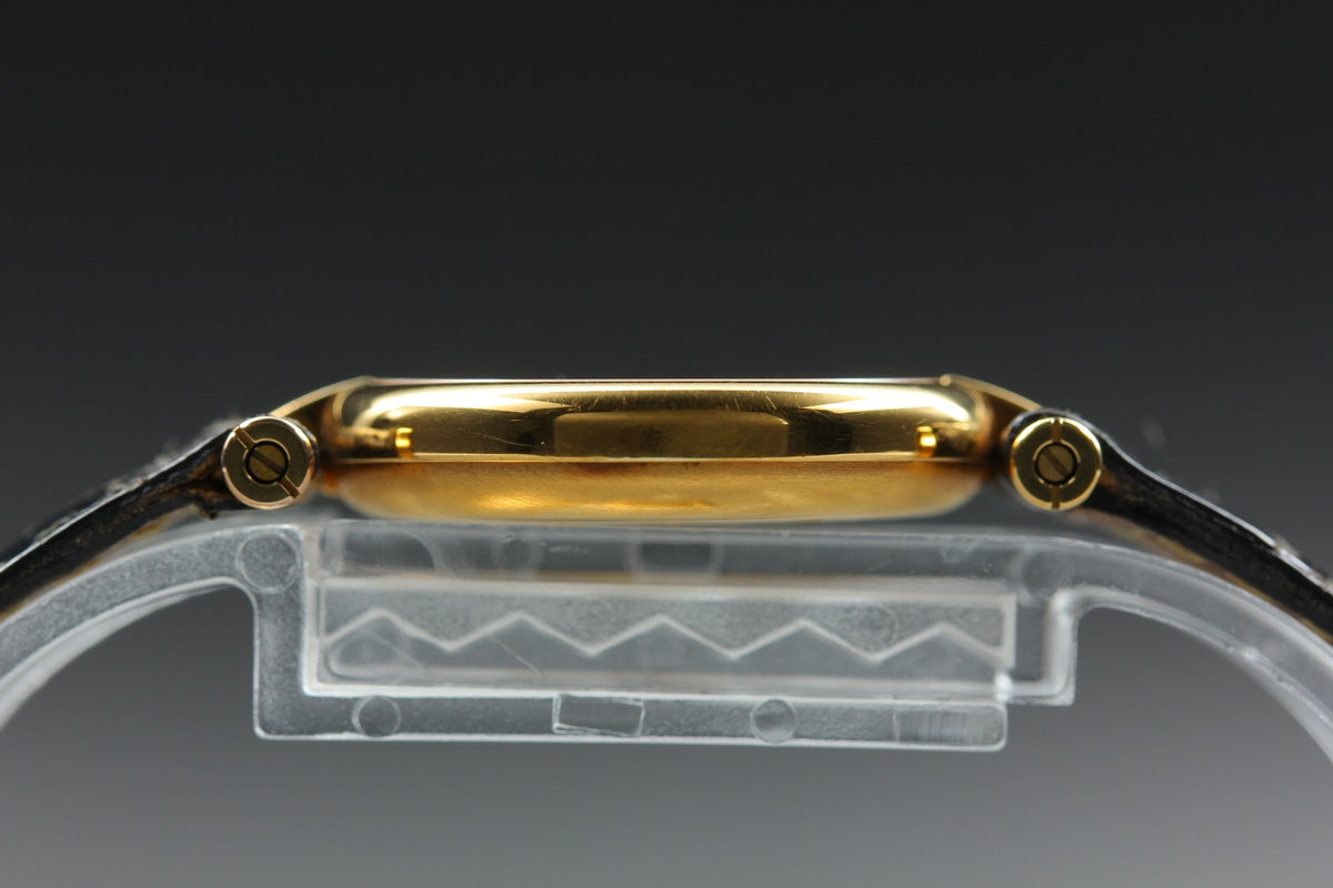 1990s Near MINT/Box Cartier Must de Vendome SM 24mm 590004 Quartz Black Women's