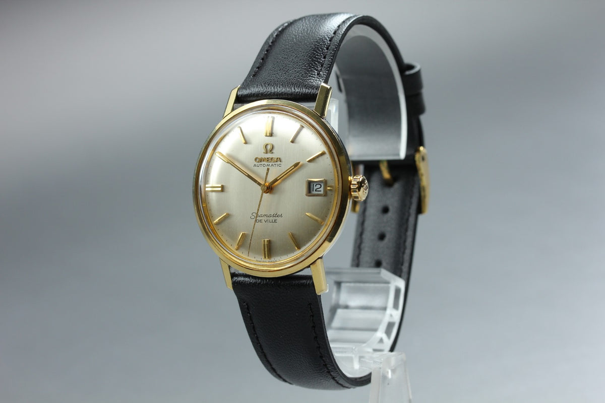 1960s Near MINT OMEGA Seamaster De Ville 34mm Automatic Champagne Men's Vintage