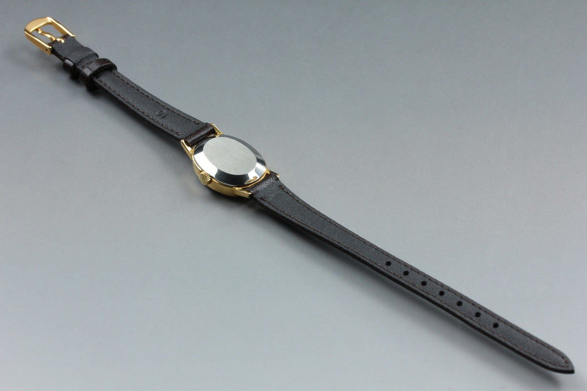 1977 Near MINT OMEGA De Ville 18mm 511.0553 Manual Gold Dial Women's Vintage