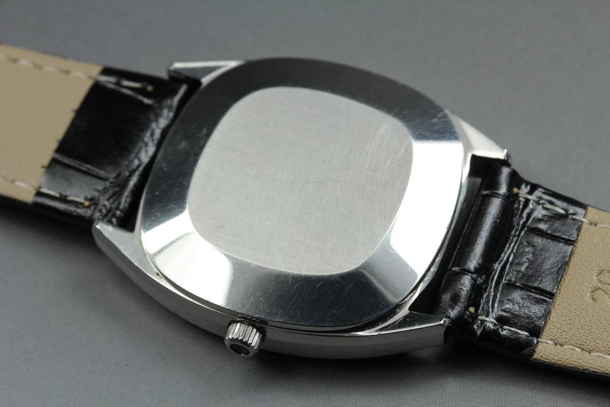 1973 Near MINT OMEGA De Ville 34mm 192.0028 Quartz Silver Dial Men's Vintage