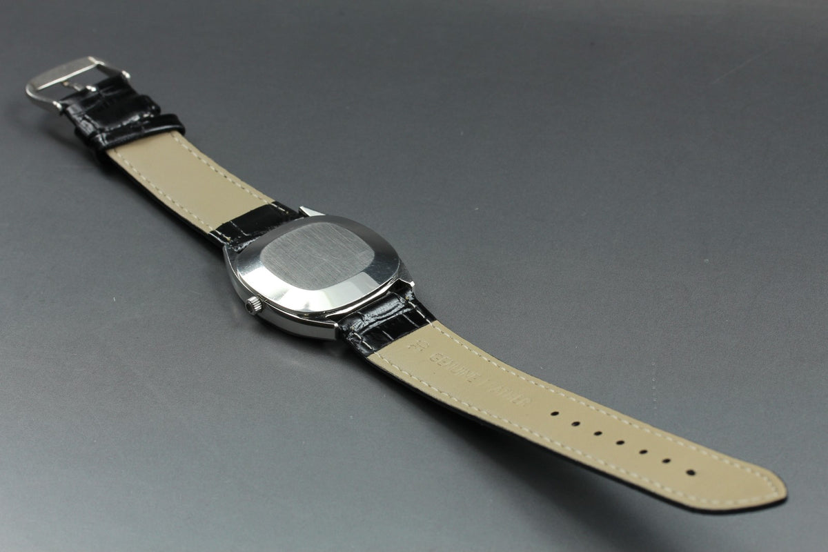 1973 Near MINT OMEGA De Ville 34mm 192.0028 Quartz Silver Dial Men's Vintage