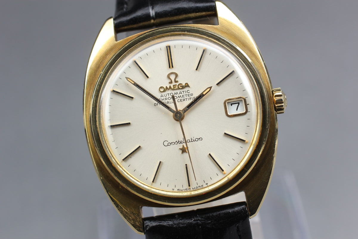 1966 MINT OMEGA Constellation 35mm 168.017 Automatic Champagne Dial Men Vintage