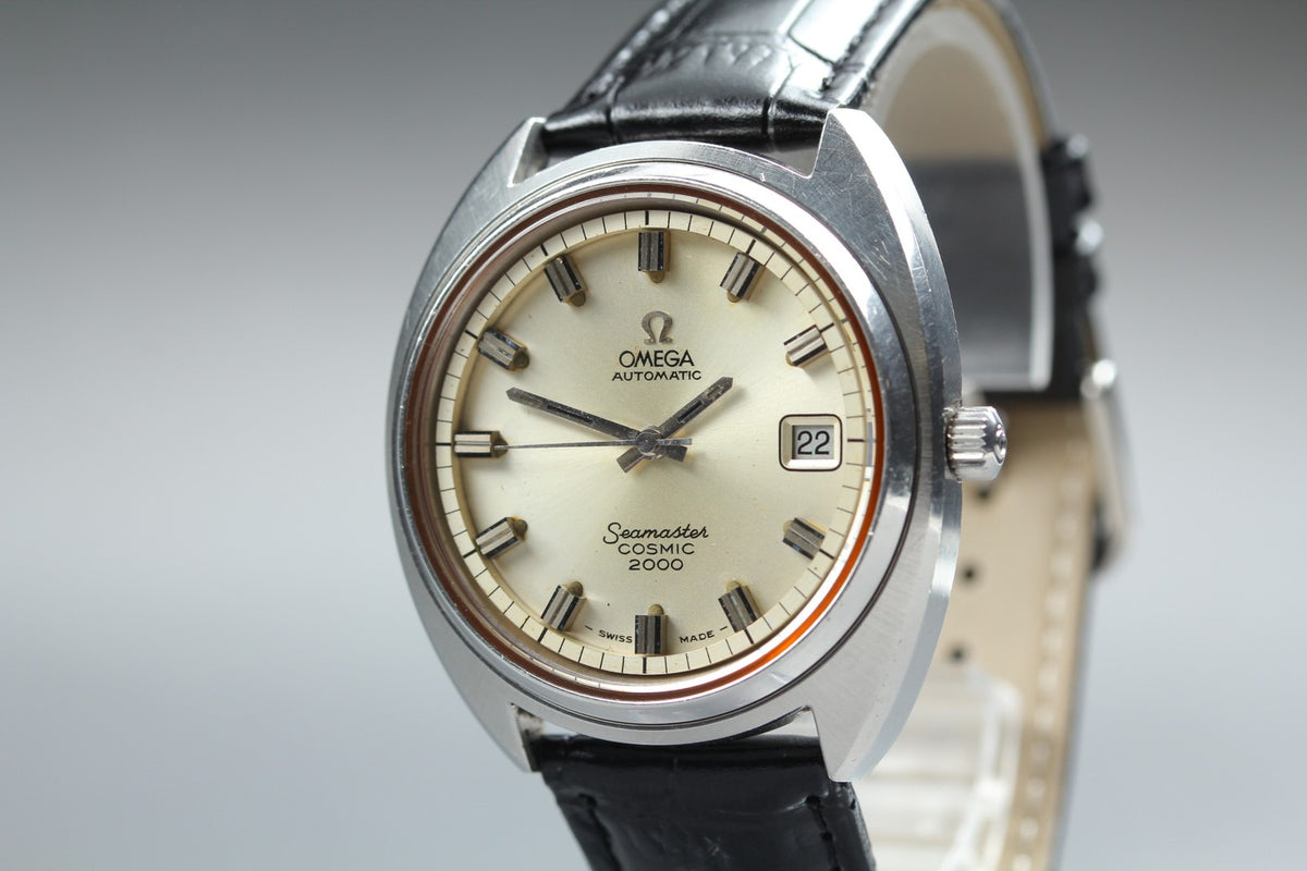 Serviced 1970s Near MINT OMEGA Seamaster Cosmic 2000 38mm Automatic Men Vintage