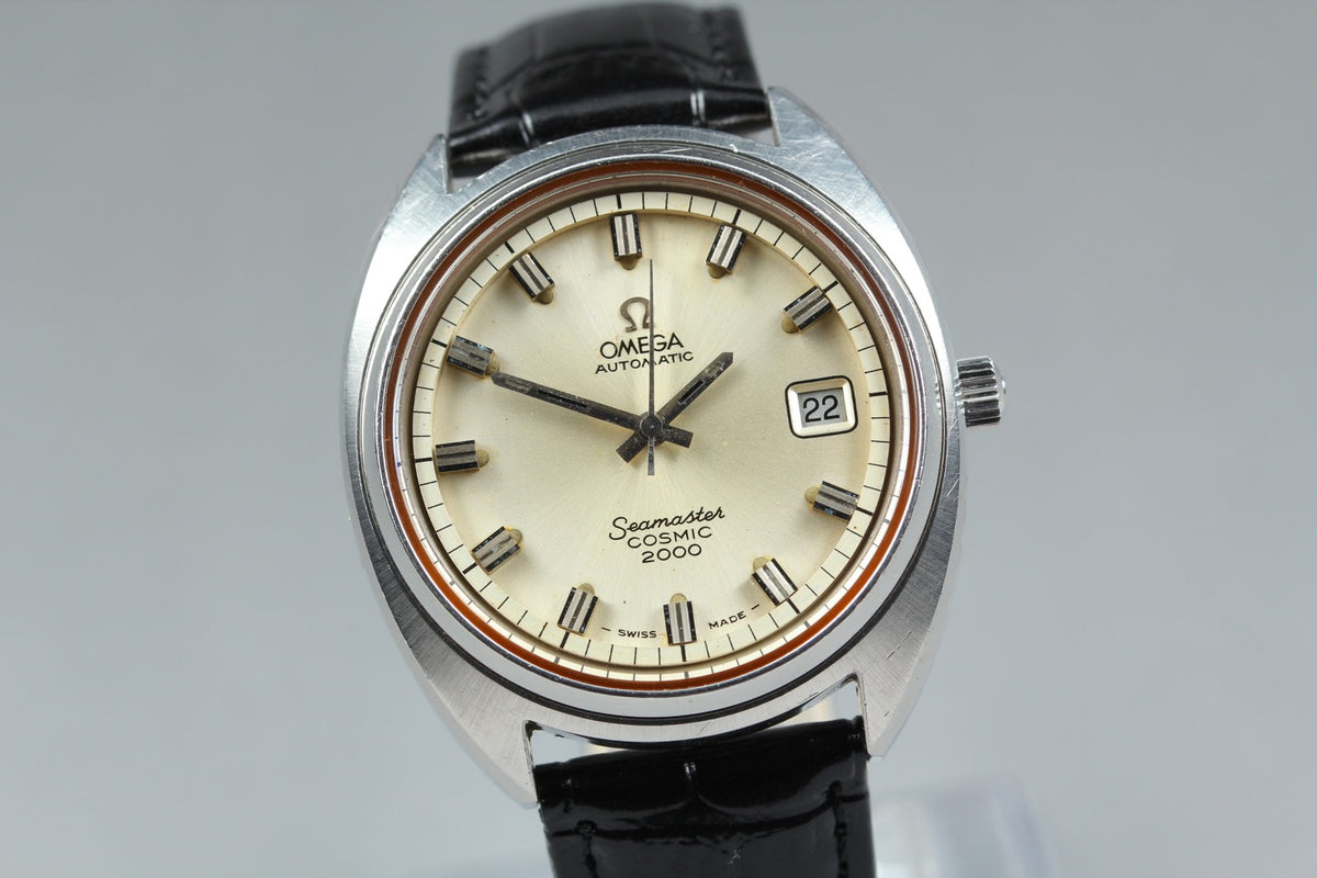 Serviced 1970s Near MINT OMEGA Seamaster Cosmic 2000 38mm Automatic Men Vintage