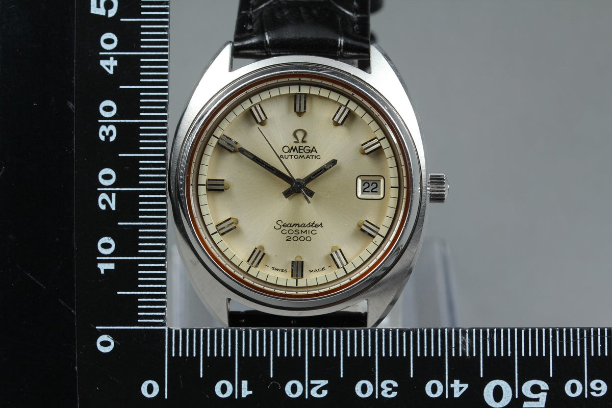 Serviced 1970s Near MINT OMEGA Seamaster Cosmic 2000 38mm Automatic Men Vintage