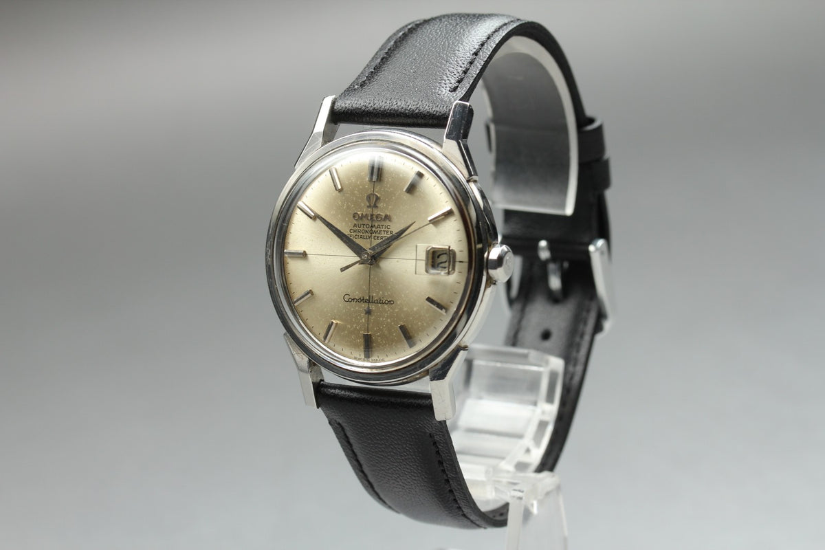 1963 Near MINT OMEGA Constellation 34mm 168.005 Automatic Crosshair Men Vintage