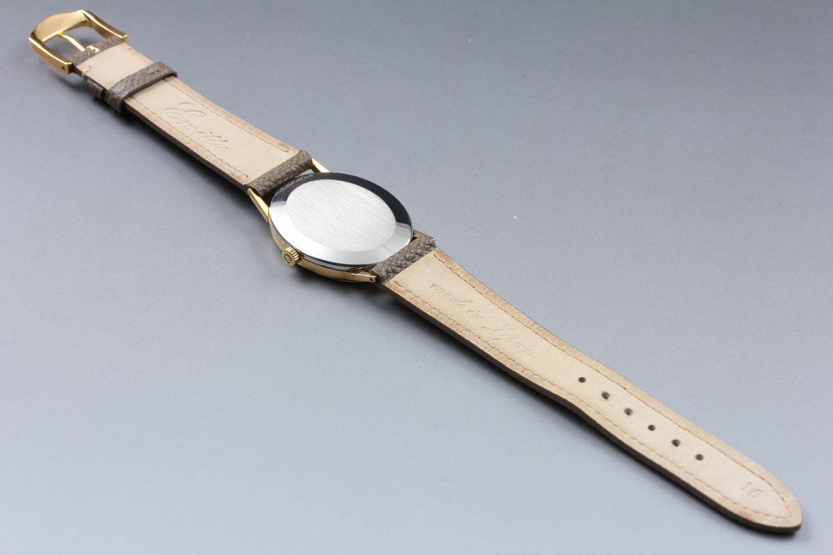 1972 Near MINT OMEGA Geneve 29mm 511.416 Manual Gold Dial Unisex Watch Vintage