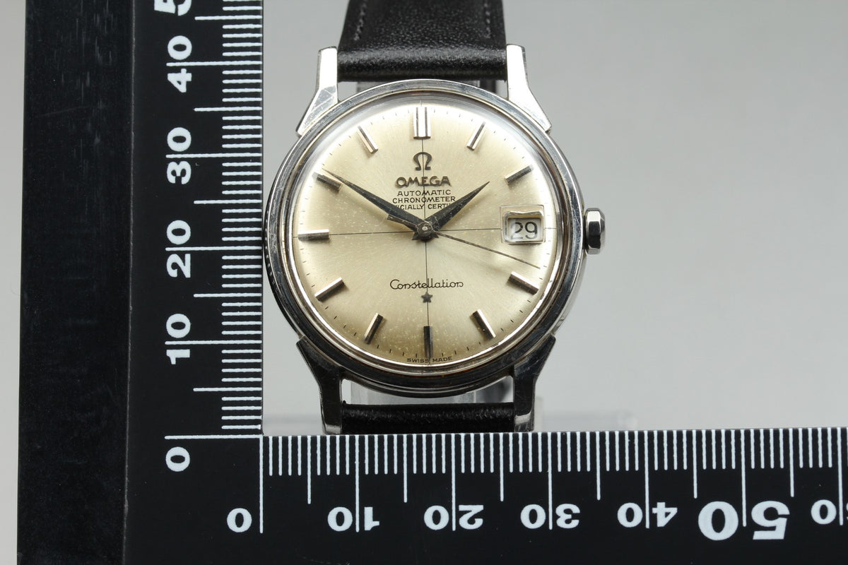 1963 Near MINT OMEGA Constellation 34mm 168.005 Automatic Crosshair Men Vintage
