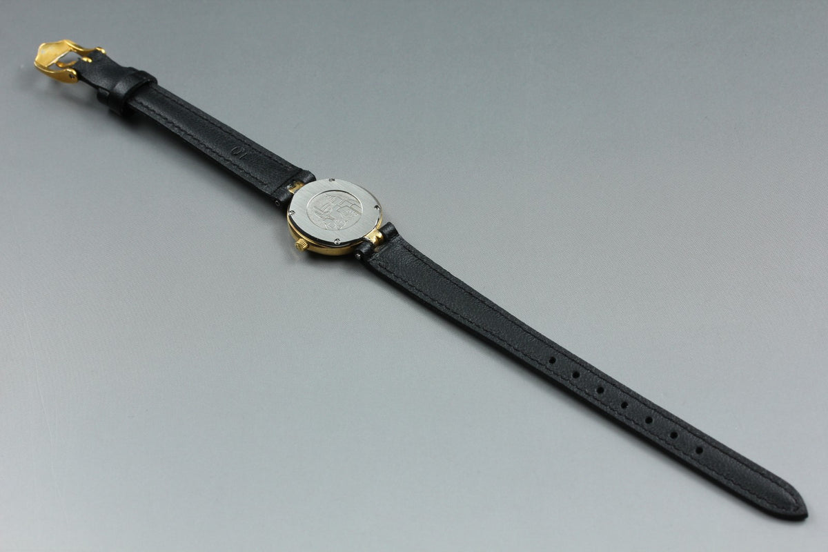1985 Near MINT OMEGA De Ville 20mm 595.0080 Quartz White Dial Women's Vintage