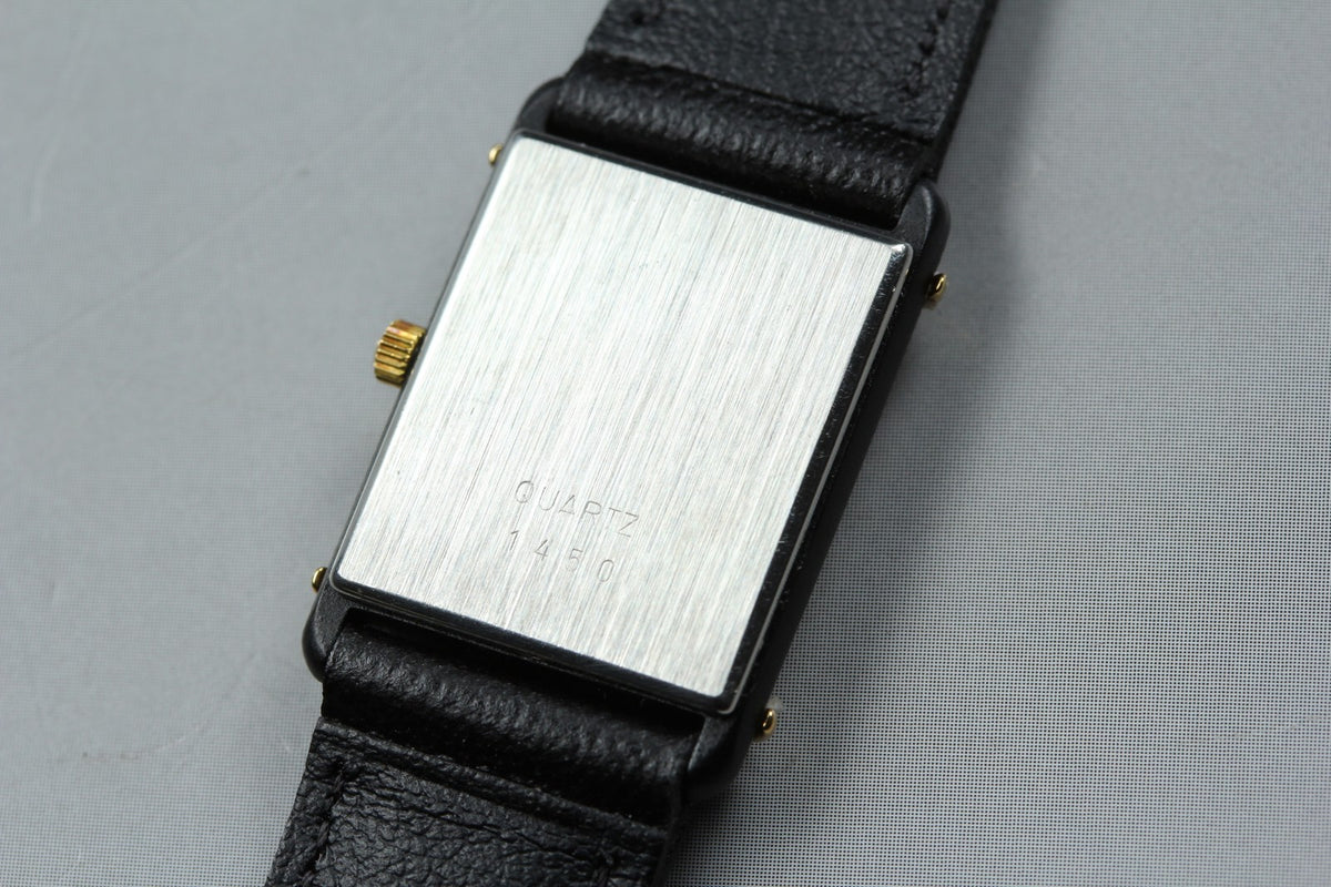 1984 Near MINT OMEGA De Ville 17mm 591.0310 Quartz Roman Tank Women's Vintage