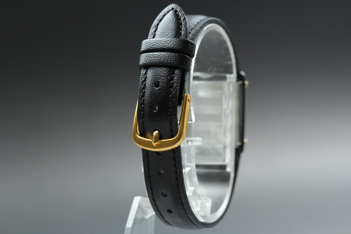 1984 Near MINT OMEGA De Ville 17mm 591.0310 Quartz Roman Tank Women's Vintage