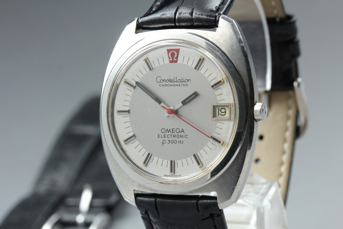 1970 Near MINT OMEGA Constellation f300Hz 38mm 198.002 Quartz Silver Men Vintage