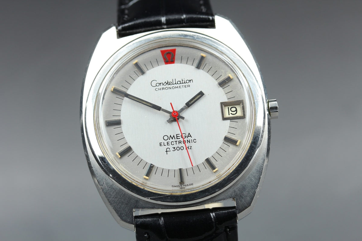1970 Near MINT OMEGA Constellation f300Hz 38mm 198.002 Quartz Silver Men Vintage