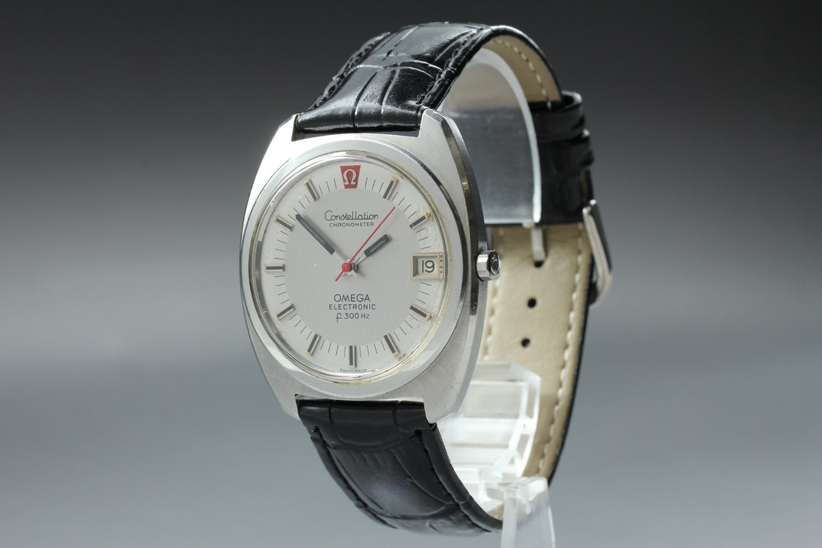 1970 Near MINT OMEGA Constellation f300Hz 38mm 198.002 Quartz Silver Men Vintage