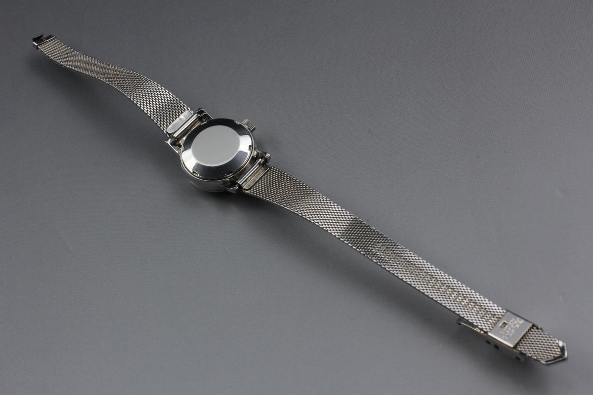 1969 Near MINT OMEGA De Ville 19mm 555.003 Automatic Silver Dial Women's Vintage