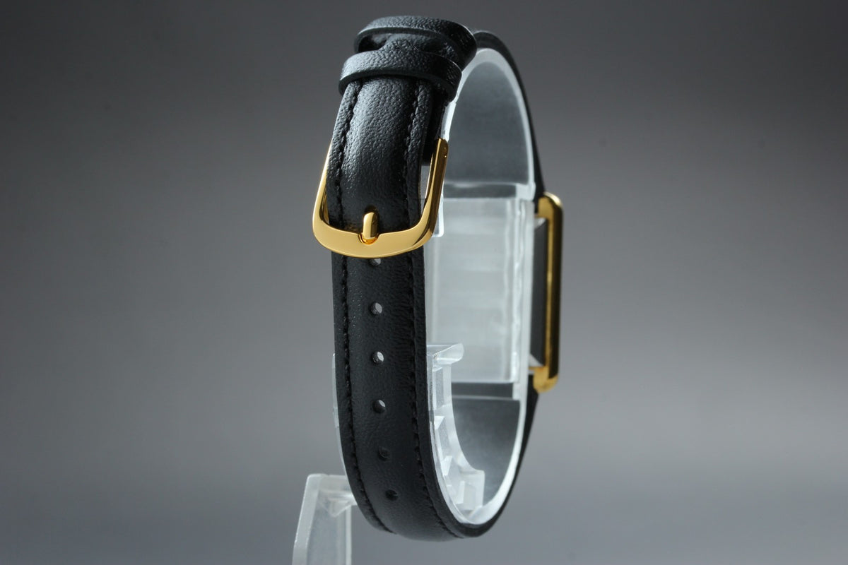 1979 Near MINT OMEGA De Ville 20mm 591.0029 Quartz Gold Tank Women's Vintage